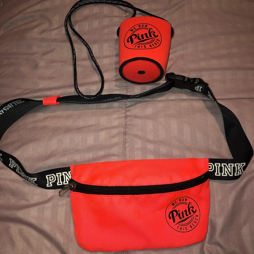 PINK VS fanny pack and neck coozie